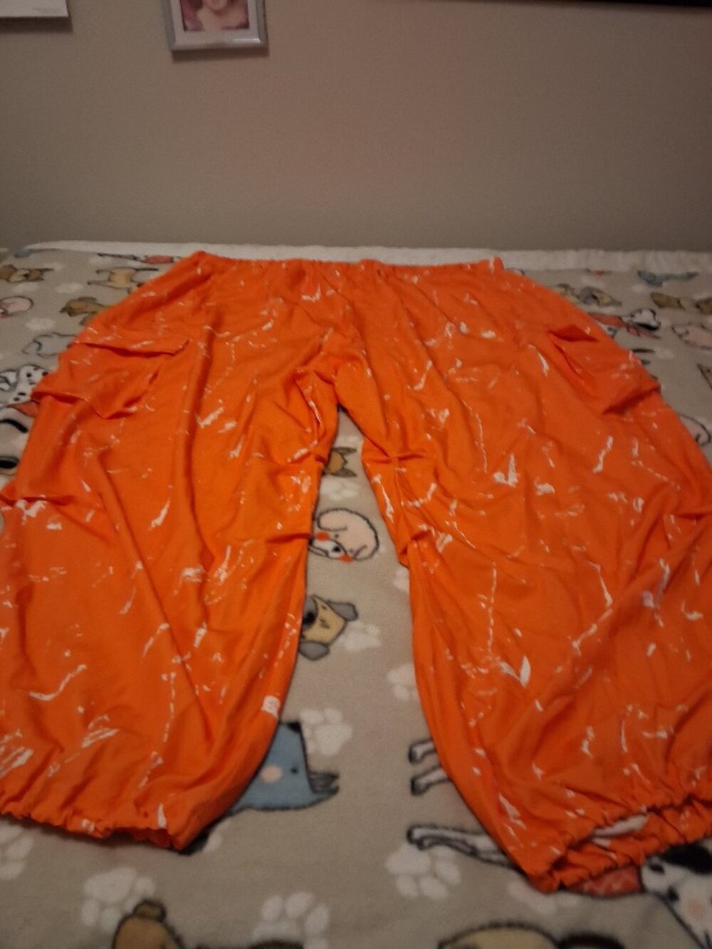 plus womans orange pants